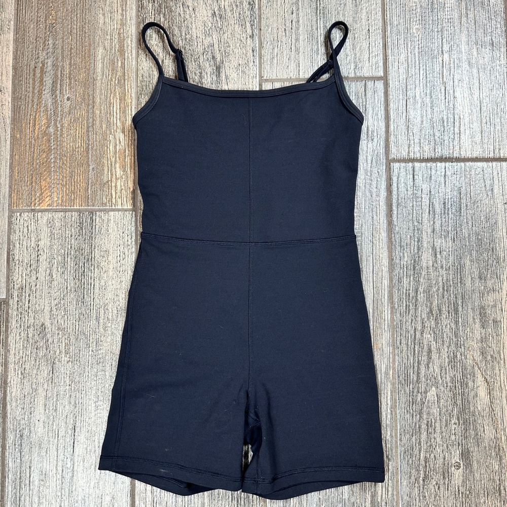 Wilfred Free Black Spaghetti Strap‎ Bodysuit One Piece Shorts Size S